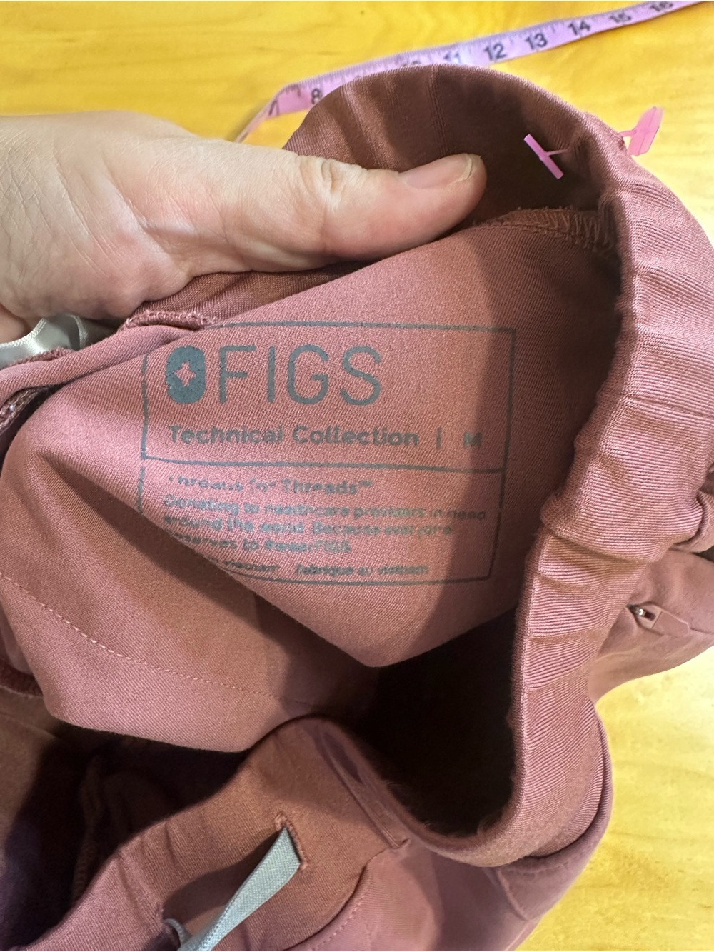Figs Technical Collection Cargo Jogger Scrub Pants Mauve Medium - Picture 3 of 8